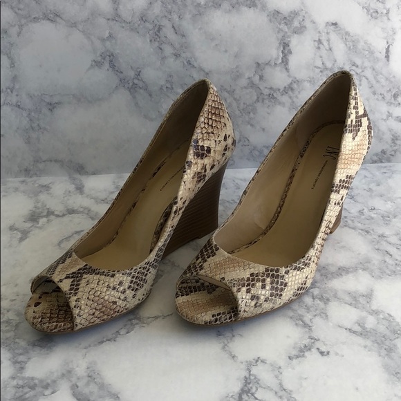 INC International Concepts Shoes - INC Deva snake print wedge